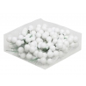 White classic Christmas baubles