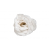 Glittery white rose on a clip