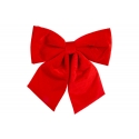 Noeud rouge en velours 30cm