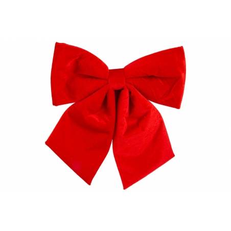 Red velvet bow 30cm