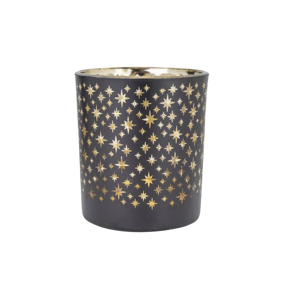 Candle holder black stars