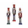 3 Wooden nutcrackers 25cm