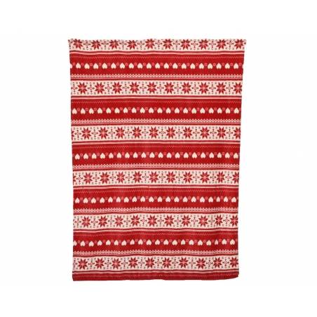 Red patterned blanket