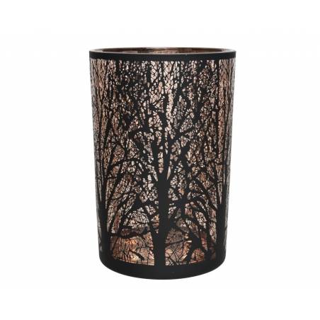 Candle holder with black tree 12,5cm
