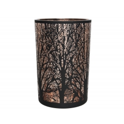 Black tree candle holder 18cm