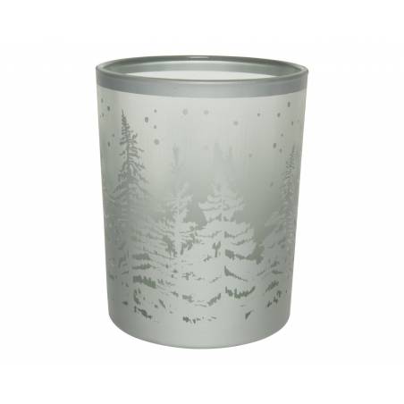 Silver forest candle holder 12,5cm
