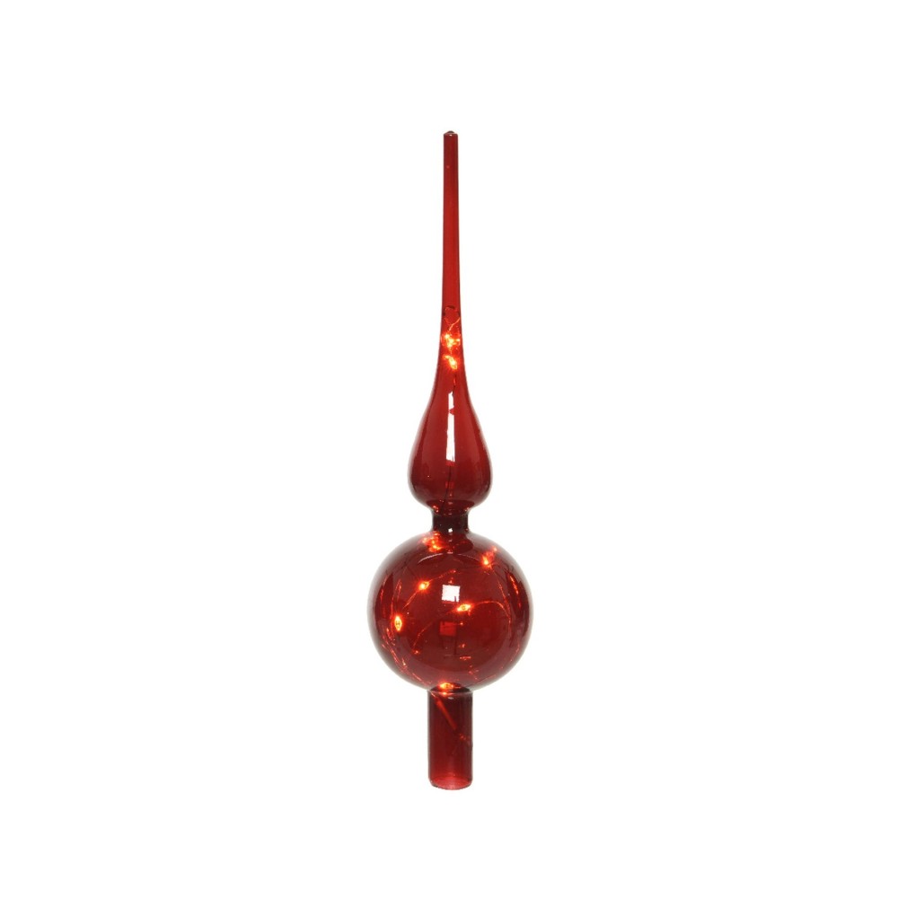 Cimier LED en verre rouge