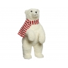 White bear with scarf