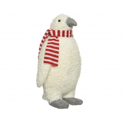 Pingouin blanc avec écharpe