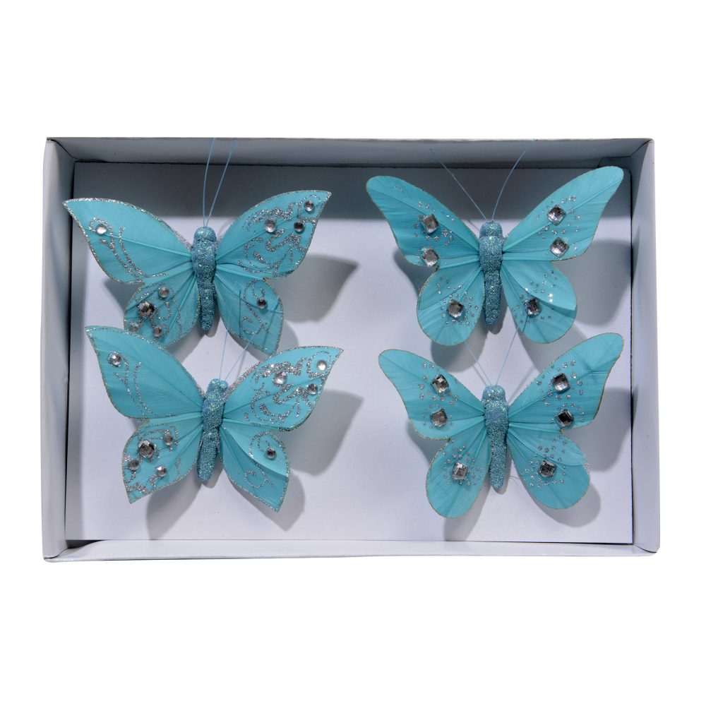 Lot de 4 papillons