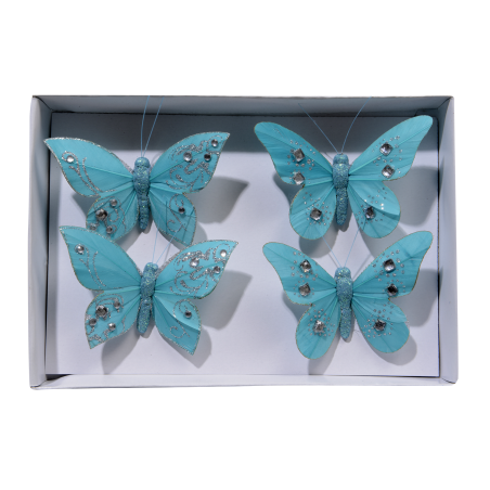 Lot de 4 papillons