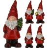Assortment of 4 decorative Santas 26.5cm