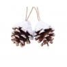 2 pine cone hanging decorations