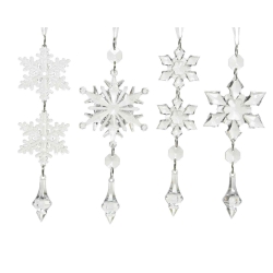 Assortment of 4 snowflake...