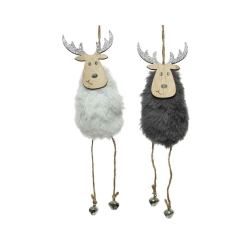 2 faux fur deer hanging...