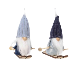 2 Gnome hanging decorations with a hat