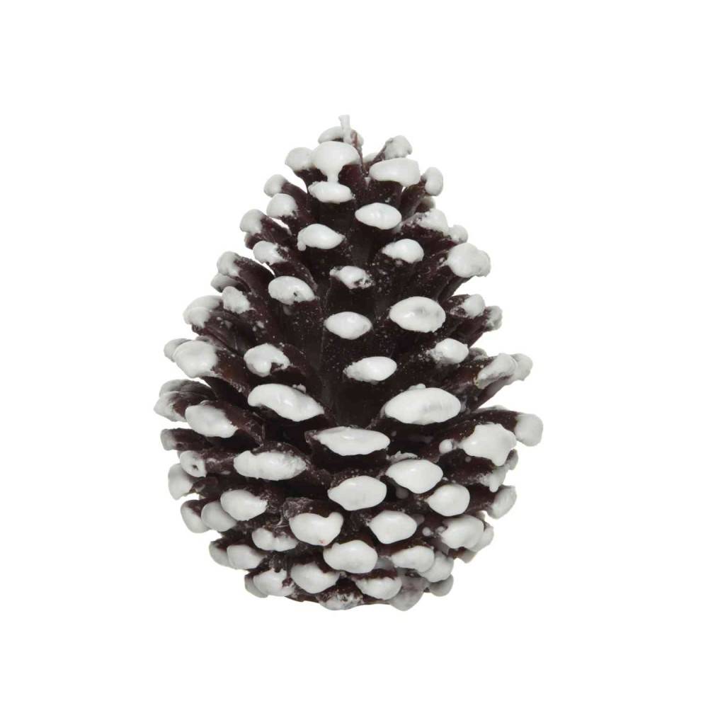 Wax pinecone candle