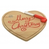 "Merry Christmas" heart cutting board