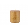 Gold glitter candle 7cm