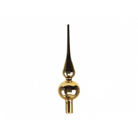 Shiny golden Christmas treetop arrow