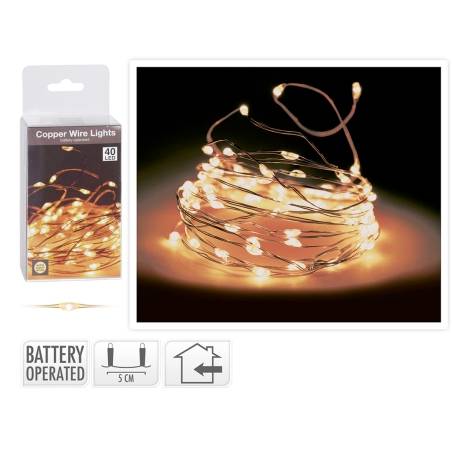 Light garland 40 microled EXTRA warm white