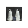 4 Glazen bellen balantine en glitter 11cm