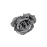 A shimmering silver rose with glittery petals, elegantly crafted and strikingly beautiful. A shimmering silver rose with glittery petals, elegantly crafted and strikingly beautiful.