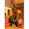 Gouden kerstboomvoet - 70cm