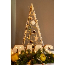 Wooden Christmas tree with LEDs