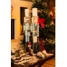 2 Large light blue nutcrackers 89cm