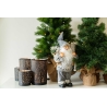 Grey and white Santa Claus 30cm