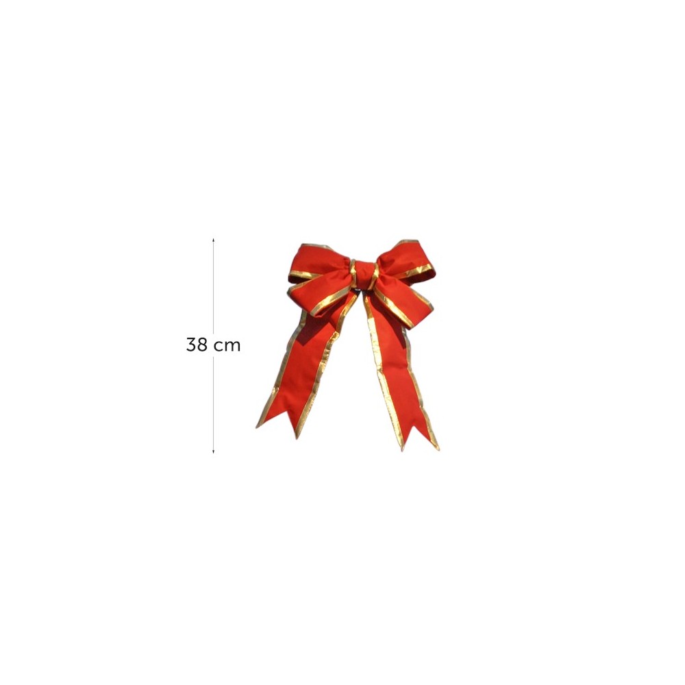 Red and gold bow