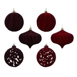 Lot De 4 Cannes à Sucre Décoratives Pour Noël - En Plastique Incassable Avec Paillettes, 14 Cm, Couleur Bordeaux