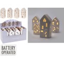 Assortiment de maisons scandinave avec led