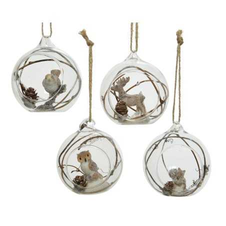Boule verre transparente animal | SAPINS.BE SRL Boule verre transparente animal | SAPINS.BE SRL