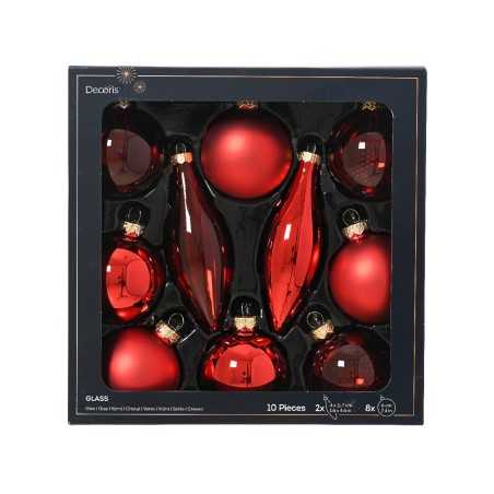 Red glass baubles | SAPINS.BE SRL Red glass baubles | SAPINS.BE SRL