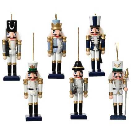 Faux fur wooden nutcracker | SAPINS.BE SRL Faux fur wooden nutcracker | SAPINS.BE SRL