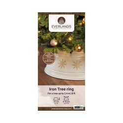 Cache pied de sapin blanc 70cm