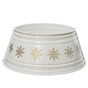 Cache pied de sapin blanc 70cm