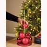 Red Christmas bauble pyramid | SAPINS.BE SRL Red Christmas bauble pyramid | SAPINS.BE SRL