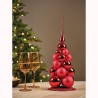 Red Christmas bauble pyramid | SAPINS.BE SRL Red Christmas bauble pyramid | SAPINS.BE SRL