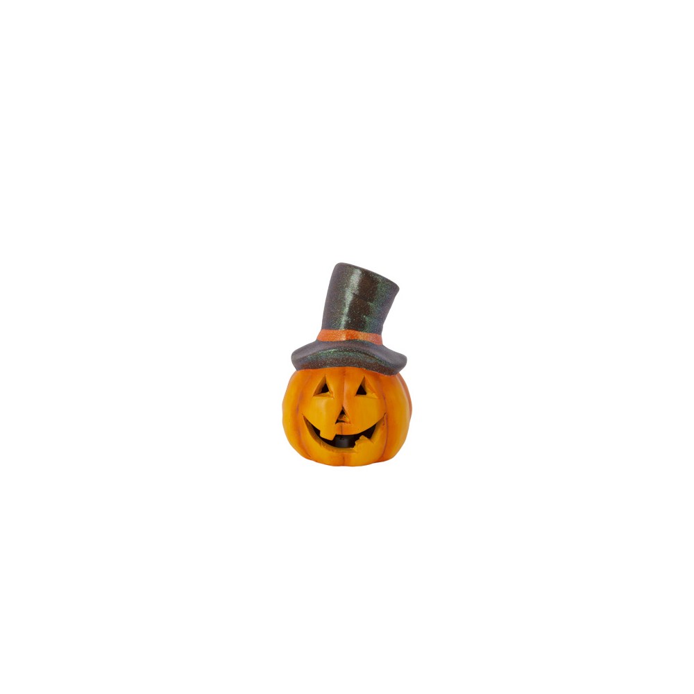 Pumpkin with brown hat orange