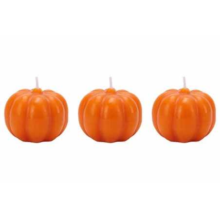 3 Pompoenkaarsen 3 Pompoenkaarsen