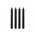 Lot de 4 bougies noires pour Halloween