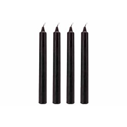4 zwarte kaarsen