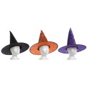 Set de 3 chapeaux de sorcière colorés