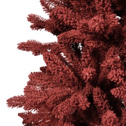 Bordeaux kunstkerstboom met sneeuwaccenten