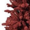 Bordeaux kunstkerstboom met sneeuwaccenten