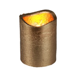 Gouden LED-kaars 6,5 cm