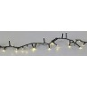 Een slinger van kleine, warme lichtjes op een zwarte draad, speels en sfeervol. Een slinger van kleine, warme lichtjes op een zwarte draad, speels en sfeervol.